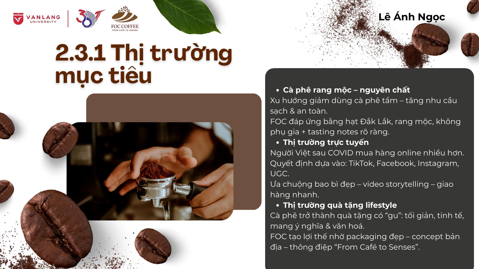 Xu hướng tiêu dùng cà phê trong báo cáo
